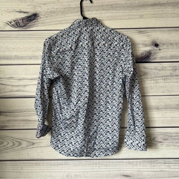 Robert Graham Boys Size Large Shite Floral Patterned Button Down Shirt - Picture 6 of 6